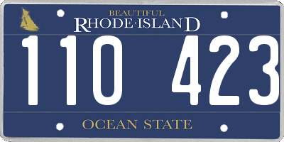 RI license plate 110423