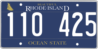 RI license plate 110425