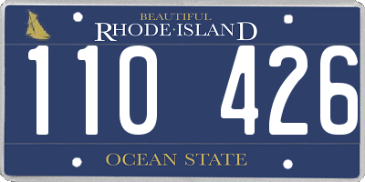 RI license plate 110426