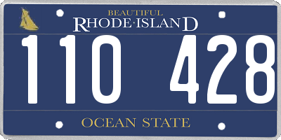 RI license plate 110428