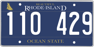 RI license plate 110429