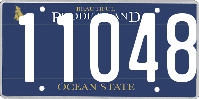 RI license plate 11048