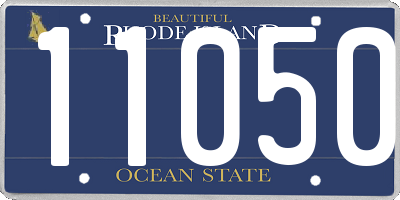 RI license plate 11050