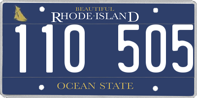 RI license plate 110505