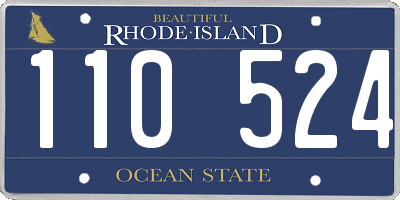 RI license plate 110524