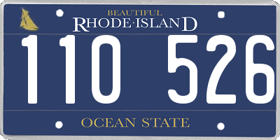 RI license plate 110526