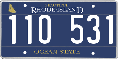 RI license plate 110531