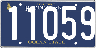 RI license plate 11059