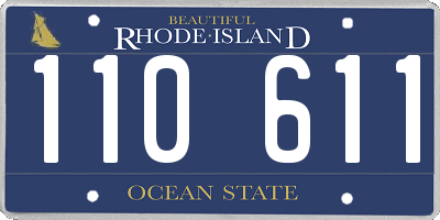 RI license plate 110611