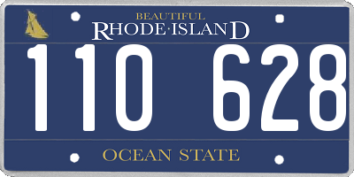 RI license plate 110628