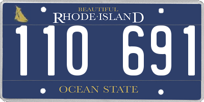 RI license plate 110691