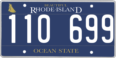 RI license plate 110699