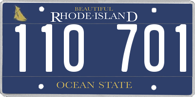 RI license plate 110701