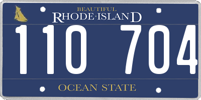 RI license plate 110704