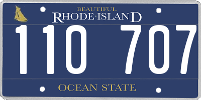 RI license plate 110707