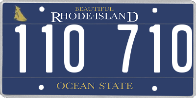RI license plate 110710
