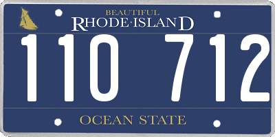 RI license plate 110712