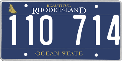 RI license plate 110714