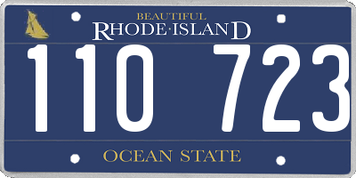 RI license plate 110723