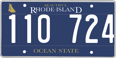 RI license plate 110724