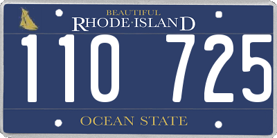 RI license plate 110725