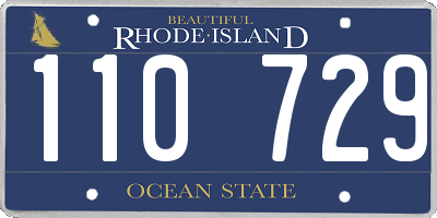 RI license plate 110729