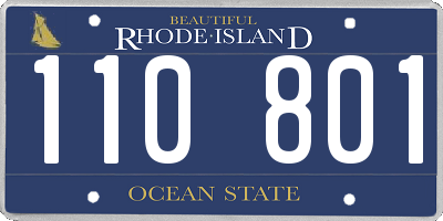 RI license plate 110801