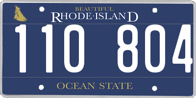 RI license plate 110804