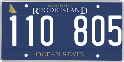 RI license plate 110805