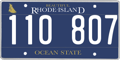 RI license plate 110807