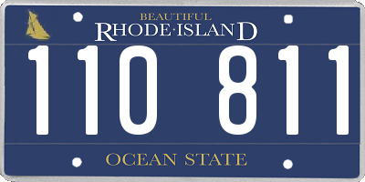 RI license plate 110811