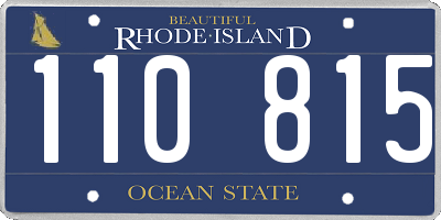 RI license plate 110815