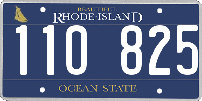 RI license plate 110825