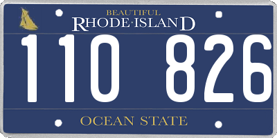 RI license plate 110826