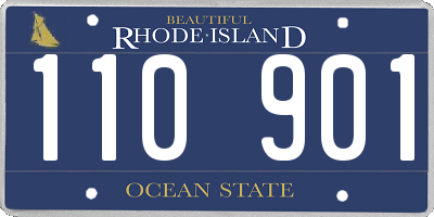 RI license plate 110901