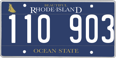RI license plate 110903