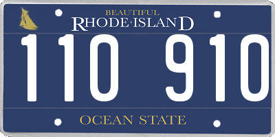 RI license plate 110910