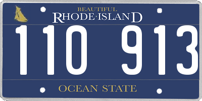 RI license plate 110913