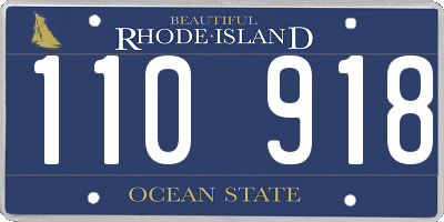 RI license plate 110918