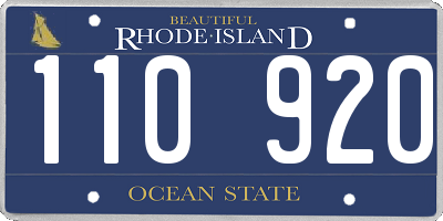 RI license plate 110920