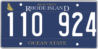 RI license plate 110924