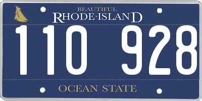 RI license plate 110928