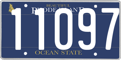 RI license plate 11097
