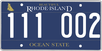 RI license plate 111002