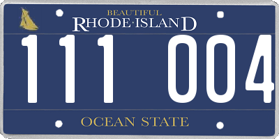 RI license plate 111004
