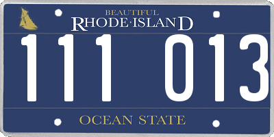 RI license plate 111013