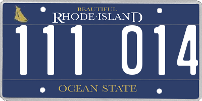 RI license plate 111014