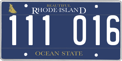 RI license plate 111016