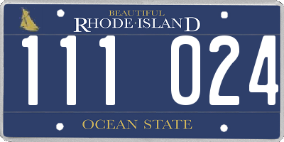 RI license plate 111024