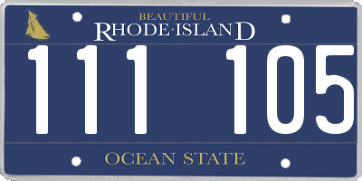 RI license plate 111105
